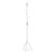 Cuier modern, înălțime 179 cm, structură metalică, lac alb mat, capacitate de încărcare 6 kg