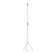 Cuier modern, înălțime 179 cm, structură metalică, lac alb mat, capacitate de încărcare 6 kg