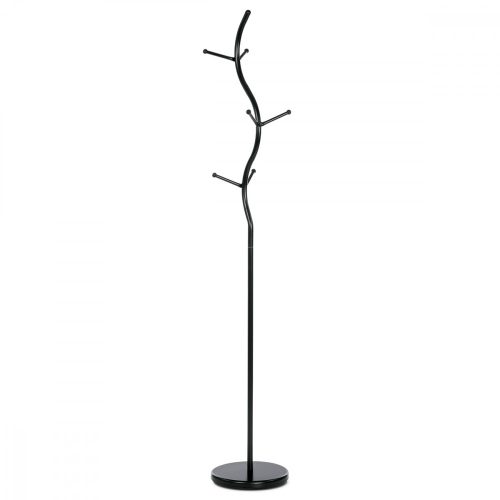 Cuier de  metal în negru. Înălțime: 181 cm 80003-09 