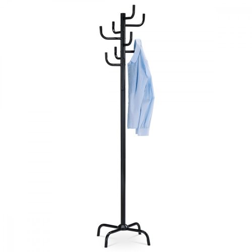 Cuier Negru Lucios tip Pom pentru hol, Înălțime: 182 cm 80609-A 