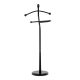 Servant de cameră, culoare neagră. Înălțime: 120 cm, fabricat din lemn masiv de cauciuc, greutate: 5 kg.