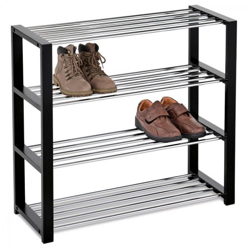 Modern, 4 rafturi pantofi de stocare negru 83168-14 