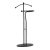 Valet negru, înălțime 110 cm, lemn masiv de cauciuc, metal negru
