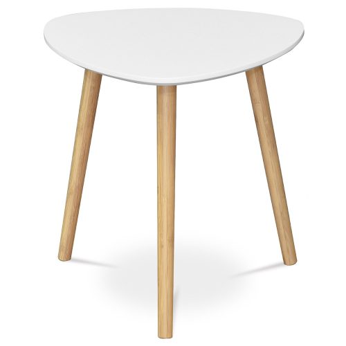 Masă de cafea albă 40x40x40 cm. În dimensiuni. Blat de masă MDF. AF-1132