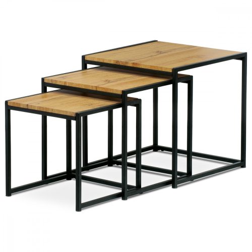 Af-3003 Set de mese moderne pentru cafea, culoare stejar