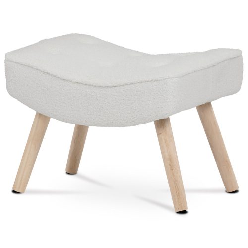   Fotoliu În Stil Scandinav , Tapițerie Textil  Boucle Alb AK-309P