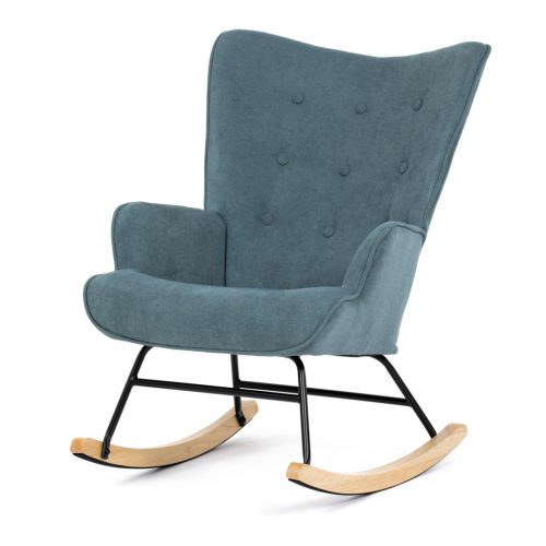 Scaun balansoar confortabil în culoare elegantă albastru-verde. AK-371