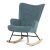 Scaun balansoar confortabil în culoare elegantă albastru-verde. AK-371