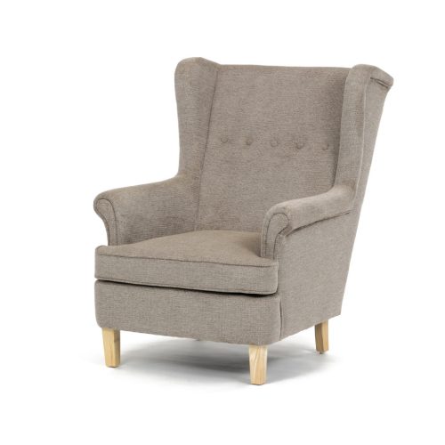 Scaun de relaxare, cu tapițerie din material bej, AK-388