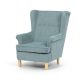 Scaun de relaxare, tapițerie din material verde, AK-388