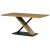Masă X Legs în culoarea stejar. Dimensiuni: 160x90x76 cm.