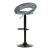 Scaun de bar telescopic tapițat cu catifea, culoare albastru-verde AUB-822