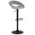 Scaun de bar telescopic tapițat cu catifea gri AUB-822