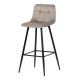 Scaun de bar, culoare cappuccino, picior metalic