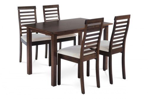 Set de masă  și scaune pentru 4 persoane, 120x75 cm, nuc AUT-4000 - 