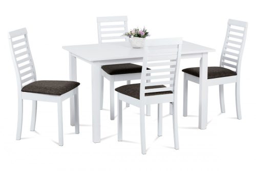  Set de masă cu scaune  pentru 4 persoane, 120x75 cm, alb AUT-4000 -