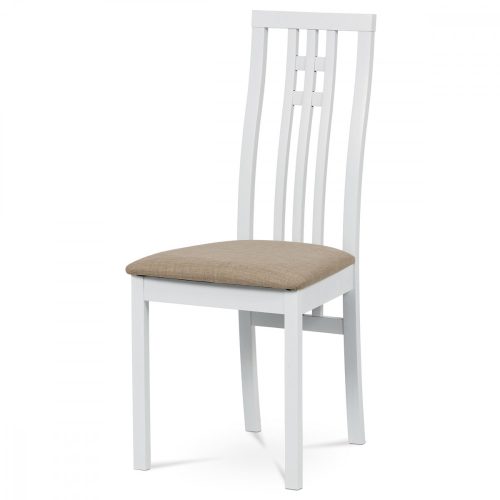 Scaun  din lemn masiv de culoare alb Bc-2482