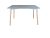 Masă de dining Bitonto Grande – Culoare gri. Blat din MDF, picioare din lemn de fag. Dimensiuni: 120 x 80 cm.