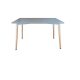 Masă de dining Bitonto Grande – Culoare gri. Blat din MDF, picioare din lemn de fag. Dimensiuni: 120 x 80 cm.