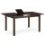 Masă de sufragerie extensibilă 120+30x80x74 cm, blat MDF, furnir, picioare din lemn masiv, culoare nuc
