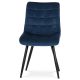 Scaun modern cu tapițerie de catifea Albastră CT-384 