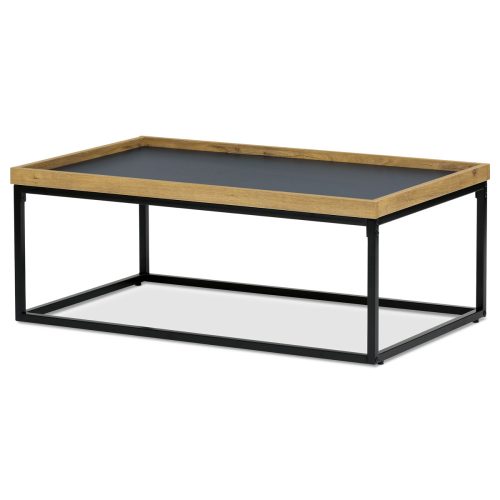 Măsuță  De  Cafea Gri  Cu Decor Din Stejar  CT-613  