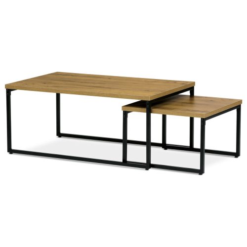 Set de mese pentru cafea în picioare din 2 piese, culoare stejar sălbatic CT-619