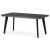 Măsuță de cafea 120x60x55 cm, blat MDF, decor stejar gri, metal, picioare negre