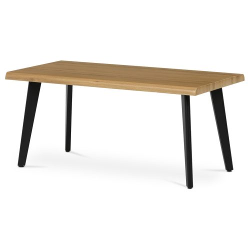 Măsuță de cafea 120x60x55 cm, blat MDF, decor stejar salbatic, picioare metalice