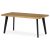 Măsuță de cafea 120x60x55 cm, blat MDF, decor stejar salbatic, picioare metalice