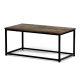  Măsuță de cafea 90x48x41 cm, MDF, decor lemn vintage, metal negru