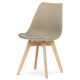 Scaun de sufragerie scandinav, plastic cappuccino, CT-X7055