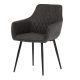 Scaun Modern cu cotieră ,textil negru DCH-225