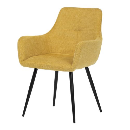 Scaun modern în carouri  galben . DCH-226