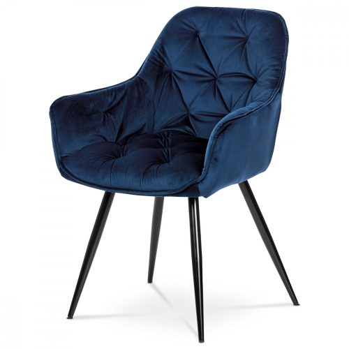 Scaun Modern Velvet  albastru DCH-421 