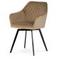 Scaun pivotant cu tapițeria de catifea culoare cappuccino DCH-425 