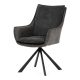 Scaun pivotant cu cotieră/tapițat culoarea gri DCH-B1180