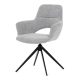 Scaun de sufragerie elegant, rotativ, culoare gri. Se rotește la 360°.