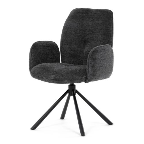 Scaun de sufragerie rotativ, culoare neagră. DCH-D1330 BK2