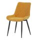 Scaun  din țesătură galbenă cu model elegant Romb. DCL-218