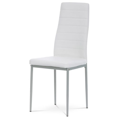 Scaun din piele ecologica alba  DCL-377