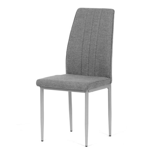 Scaun de sufragerie din țesătură cu picioare din metal gri DCL-379