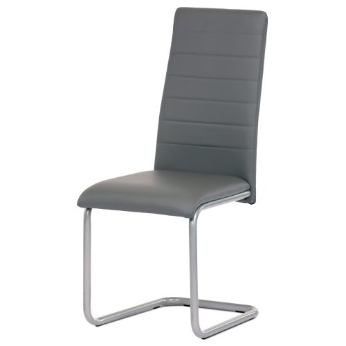 Scaun  Sledge de culoare gri cu picioare metalice gri. DCL-402