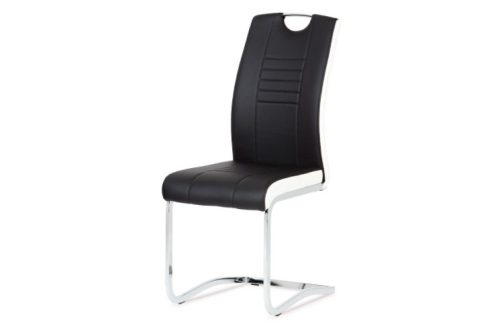 Scaun modern cu bază de sanie negru Dcl-406 