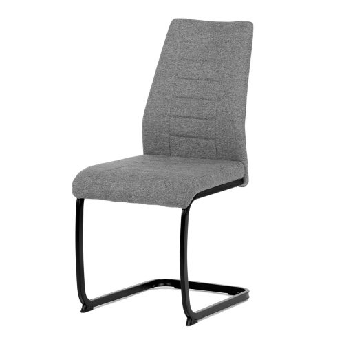 Scaun  cu  țesătura gri cu baza de sanie. DCL-438