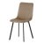 Scaun tapițat cu material din catifea de culoare cappuccino. DCL-973