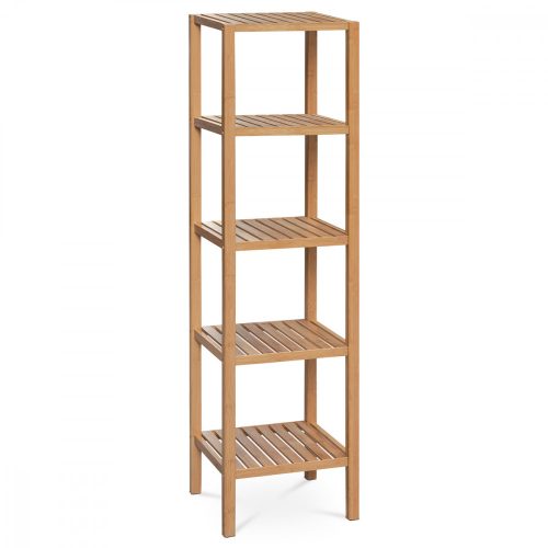DR-011-3  Raft Din Bambus Masiv În Culoare Naturală, 5 Compartimente, Capacitate De Încărcare 15 Kg