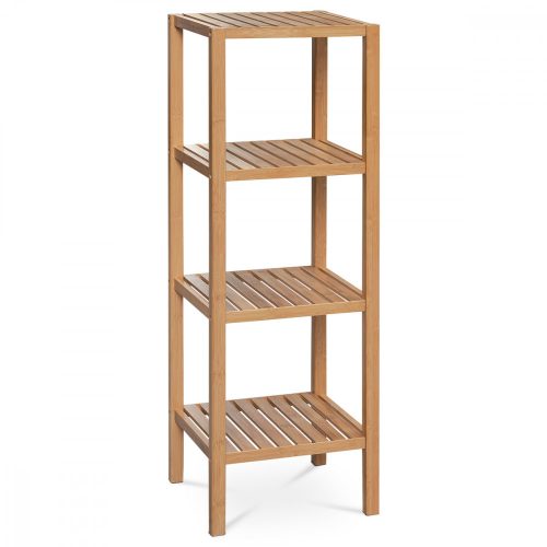   DR-011-4  Raft Din Bambus Masiv În Culoare Naturală, 4 Compartimente, Capacitate De Încărcare 12 Kg