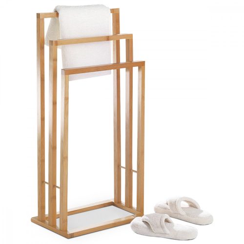 Dr-039 Suport De Prosop Din Bambus Masiv Culoare Natur,Înalțime 82cm, rezistă pînă la 5kg
