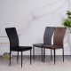  Scaun tapițat cu material catifea DC-2132 